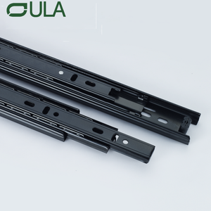 Caixa de ferramentas de metal de acabamento pontilhado preto de 35 mm de 35 mm com 10-24 polegadas de bola deslizante rolando armários de móveis de gaveta de aço