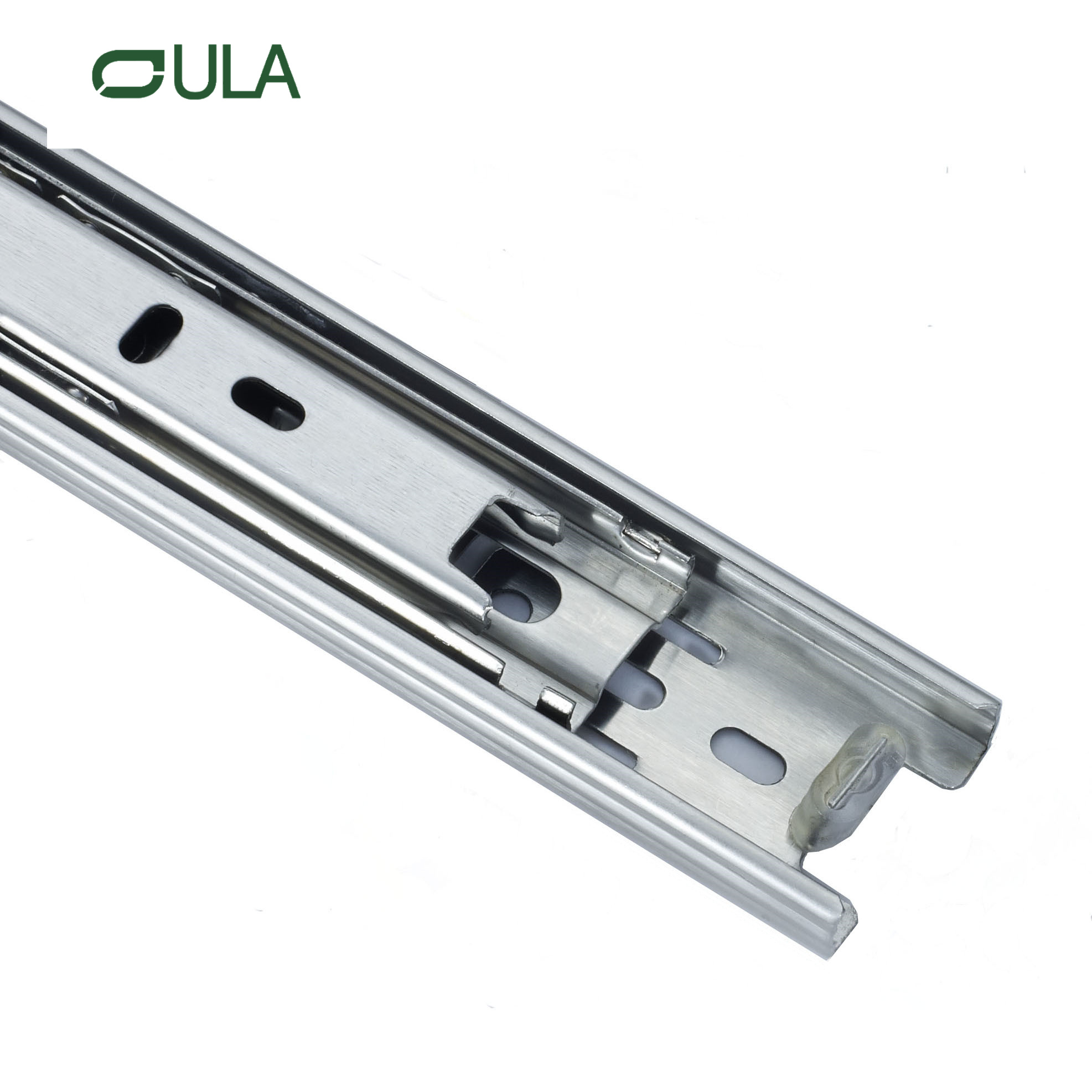 Moderno de 35 mm de canal telescópico gaveta corredor trilho de deslizamento Triplo dobra de aço inoxidável rolamentos de bola de aço tabelas de cozinha uso de cozinha use