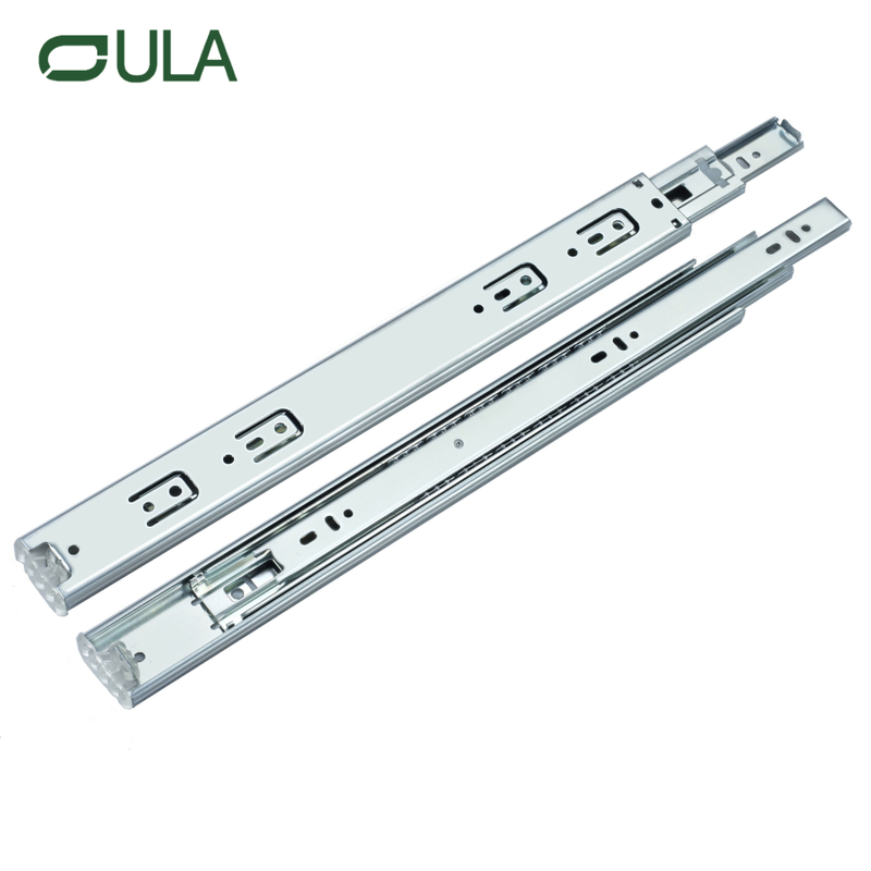3 Dobrando a gaveta de acabamento de zinco de zinco Rail de gaveta de gaveta sob o Monte Triple Extension Slide por atacado