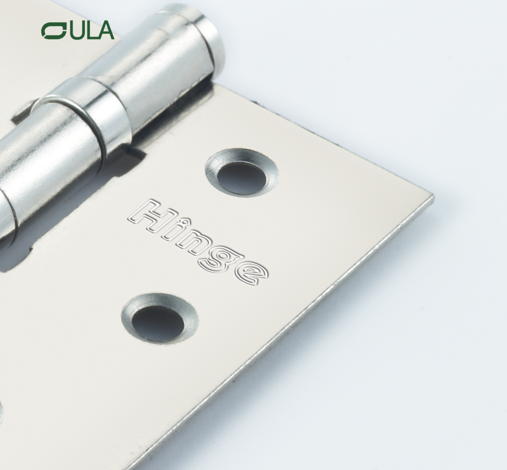 Logotipo OEM de alta qualidade escova de ferro aço de bunda plana porta dobradiça rolamento de esferas mobiliário pivô porta dobradiça janela hotel use moderno