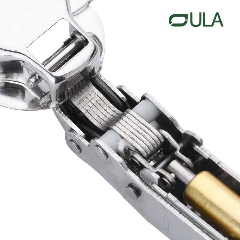 Armário de cozinha 3D de fechamento macio de ferro escondido Hinges hidráulicas de aço inoxidável acessórios de mobiliário de aço portas de hardware portas de hardware mola de mola