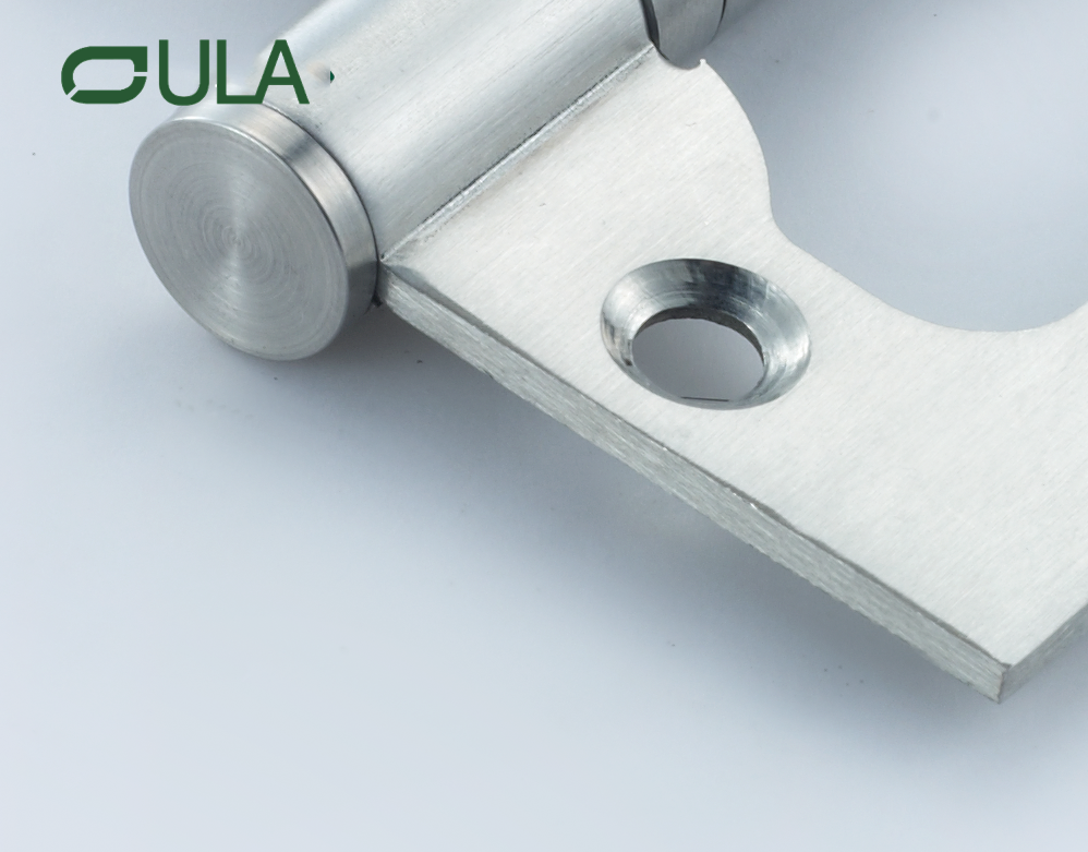 Design moderno por atacado de fábrica de 4 polegadas de 4 polegadas 2,4 mm de aço inoxidável da porta de borboleta nivelada para janelas e portas de hotel de madeira