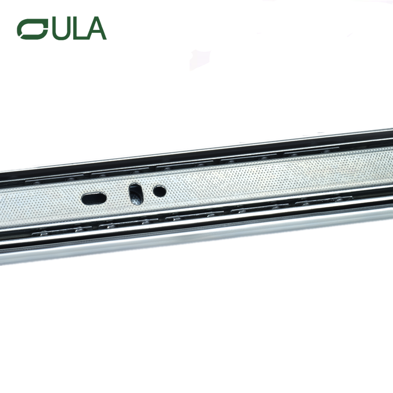 Ooula Furniture Hardware Full Telescópico Gabinete Ferroviário 3 Foldado Rolução Telescópica Roldizador de Corretores Slide da gaveta