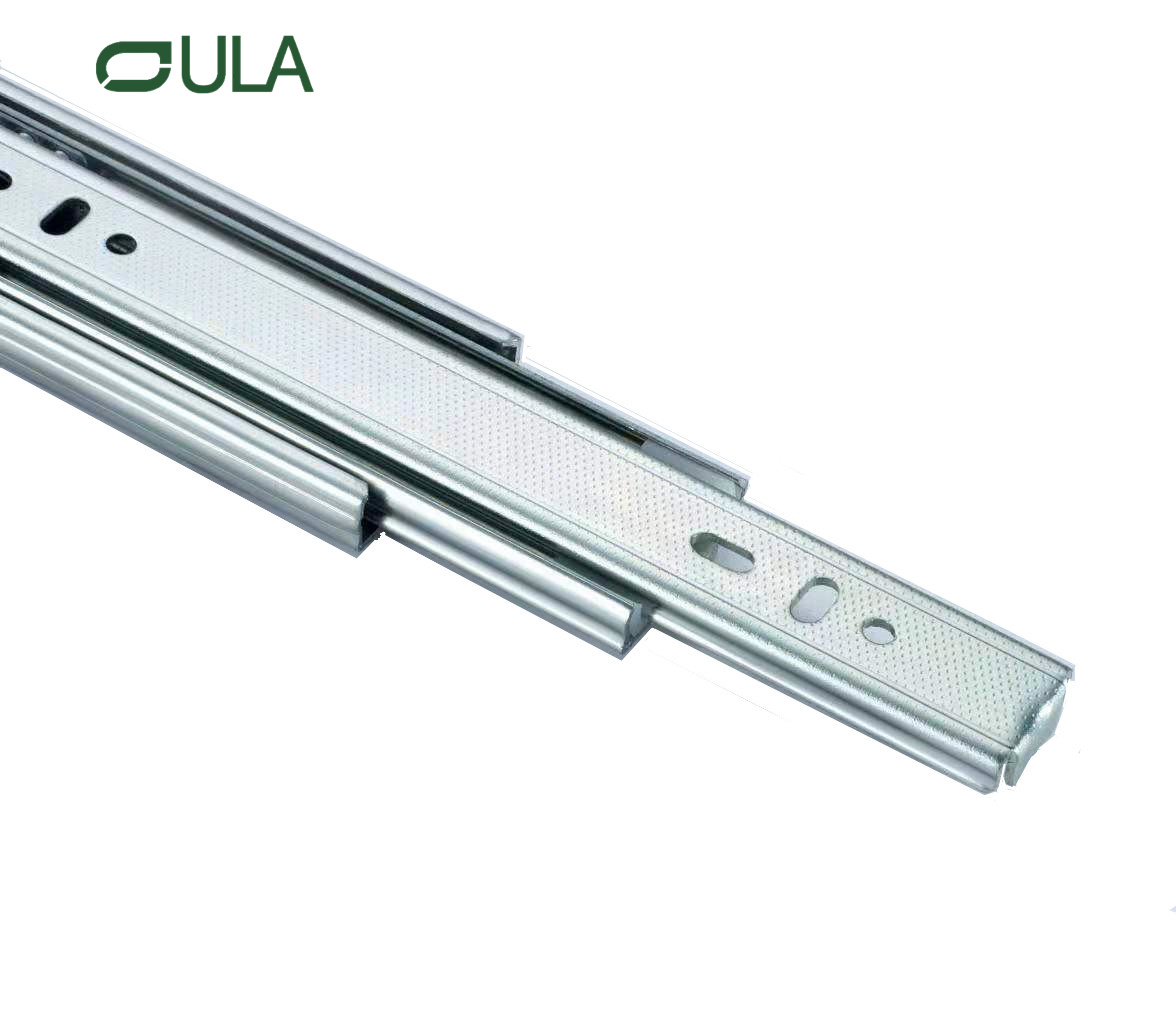 3 Dobrando a gaveta de acabamento de zinco de zinco Rail de gaveta de gaveta sob o Monte Triple Extension Slide por atacado