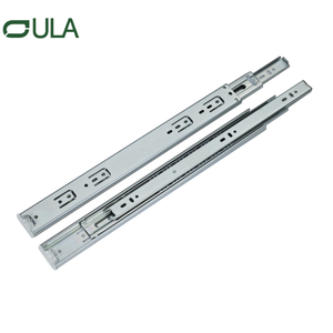 Canal telescópico para pesado preto preto acabamento rolamento de bola gaveta slide