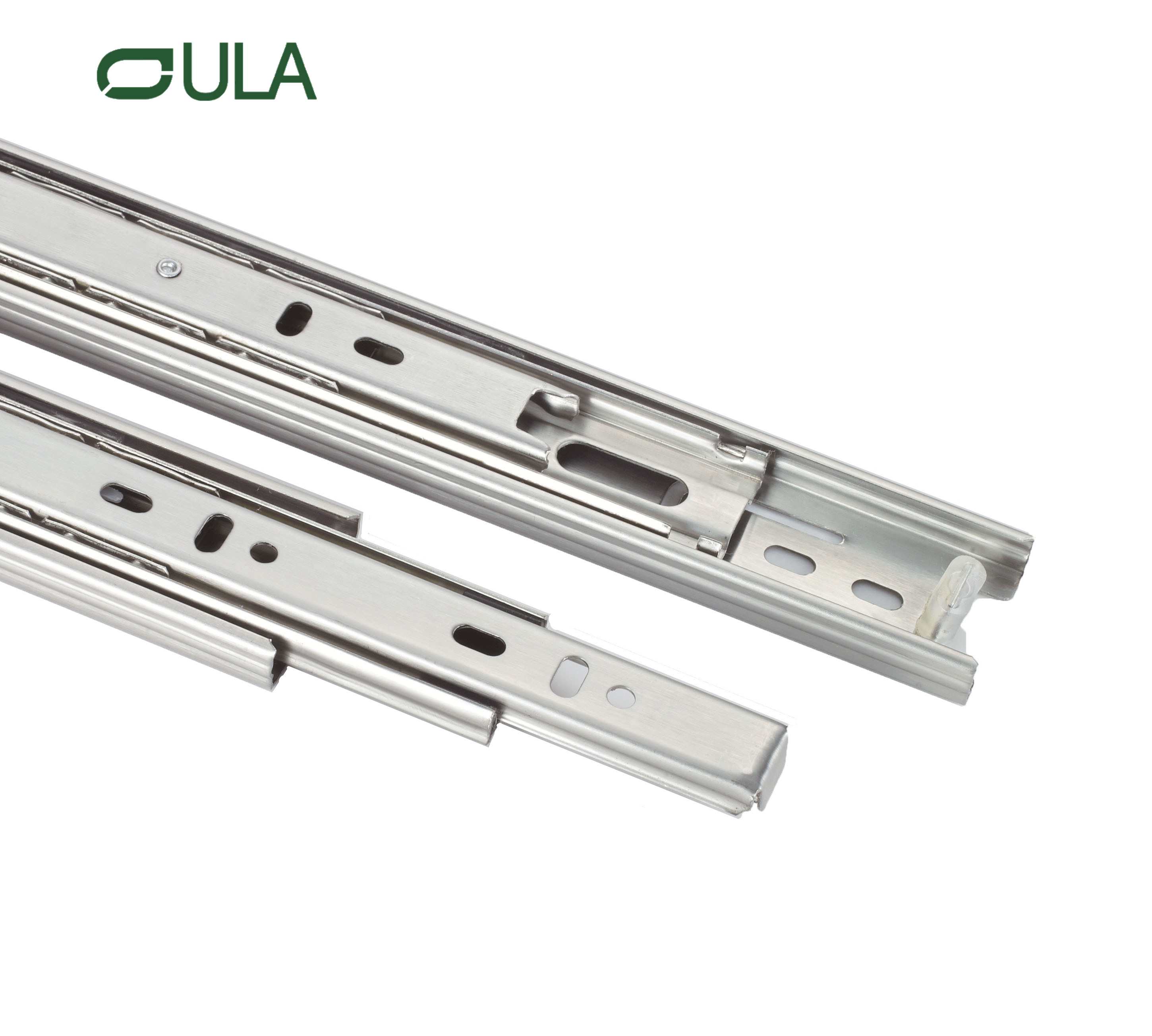 Moderno de 35 mm de canal telescópico gaveta corredor trilho de deslizamento Triplo dobra de aço inoxidável rolamentos de bola de aço tabelas de cozinha uso de cozinha use
