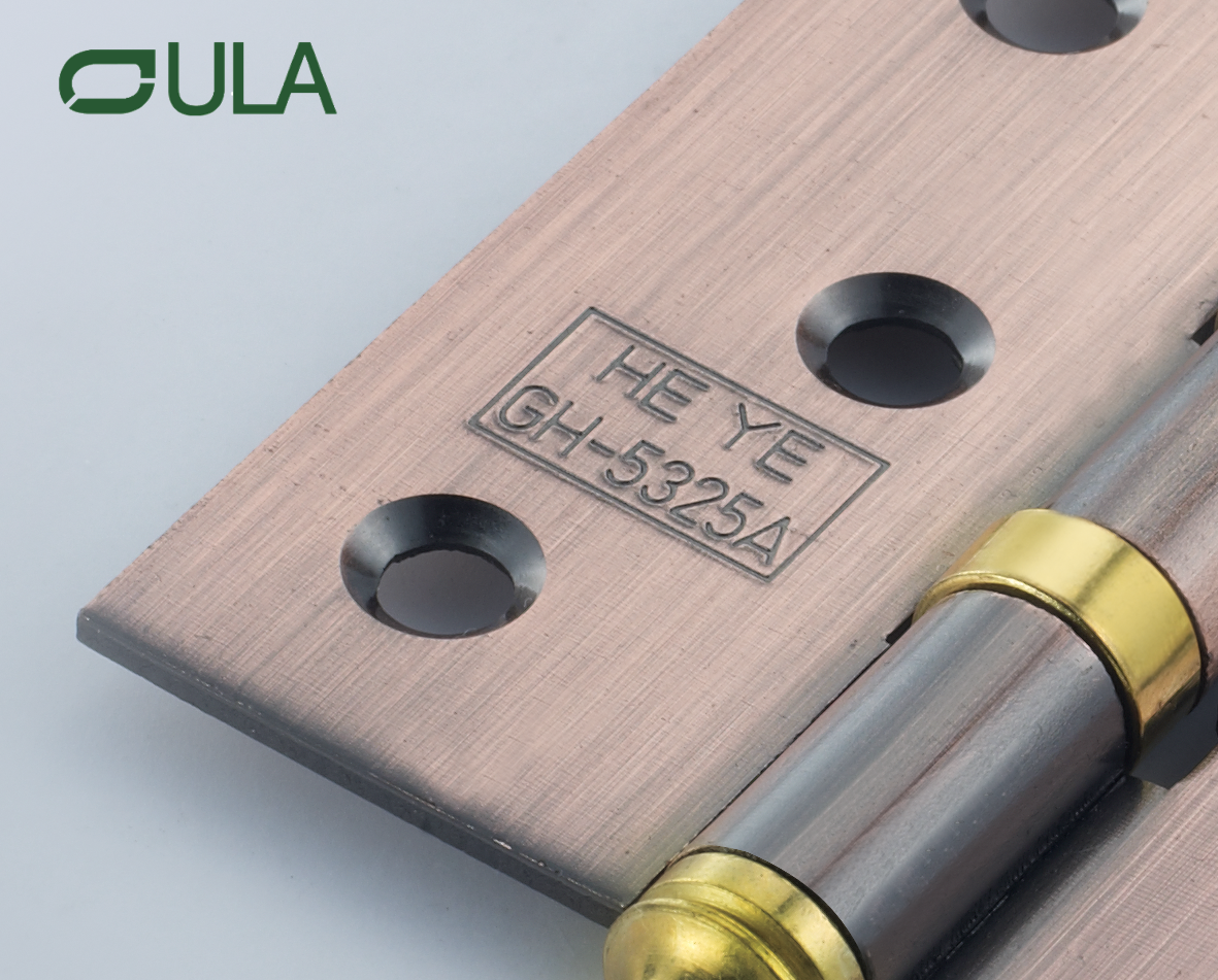 Dobradiça de porta de ferro da cabeça da coroa de 5 polegadas