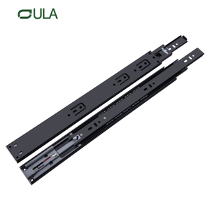 Fabricante de OEM de alta qualidade rolamento de esferas preto acabamento para abrir o abrigo de gaveta de hardware de móveis