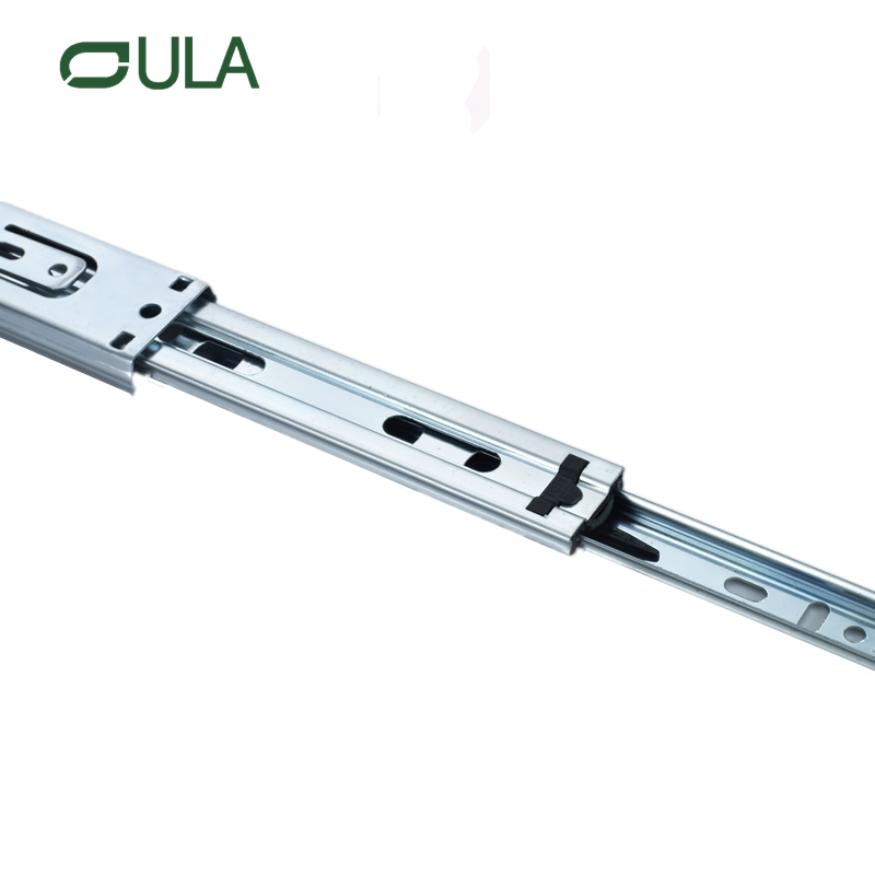 Armário de fabricação de hardware de móveis por atacado 35 mm 3 vezes telescópicos rolamentos de esferas de rolamentos de esferas da gaveta