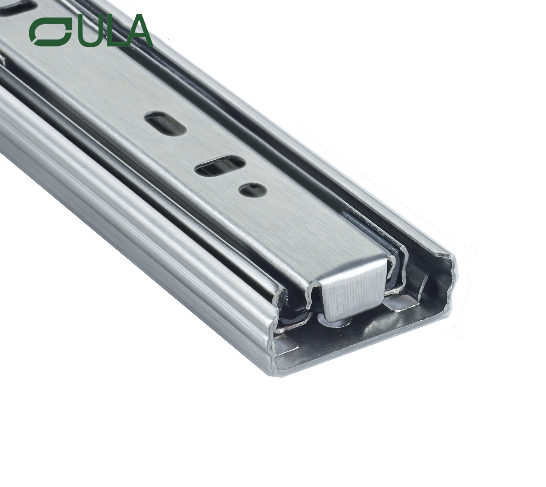 Moderno de 35 mm de canal telescópico gaveta corredor trilho de deslizamento Triplo dobra de aço inoxidável rolamentos de bola de aço tabelas de cozinha uso de cozinha use