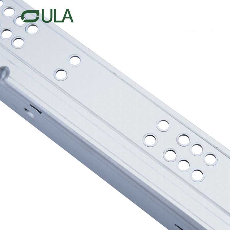 Ferragens para móveis sob a montagem empurram a corrediça da gaveta para abrir