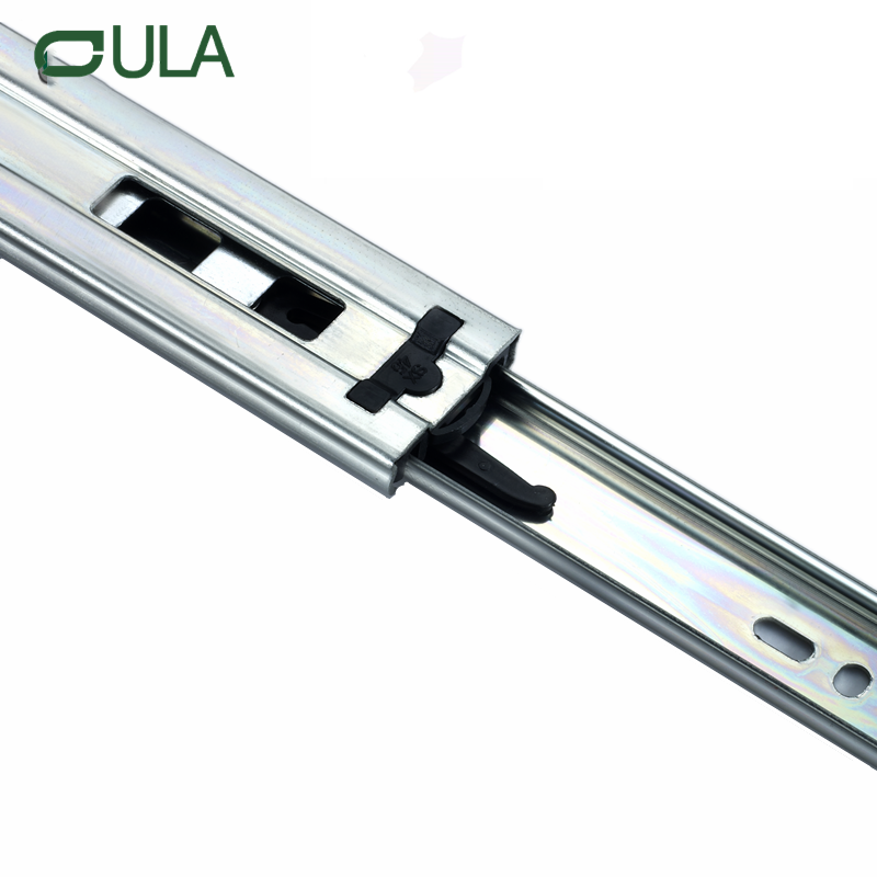 Ferragens para móveis extensão completa tipo redondo telescópico trilho deslizante de gaveta resistente 