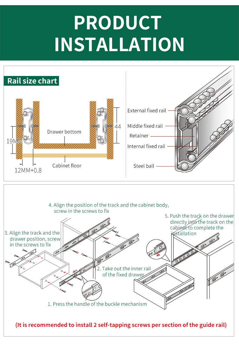 Um guia para usar slides e dobradiças de gavetas: instalação, manutenção e práticas recomendadas