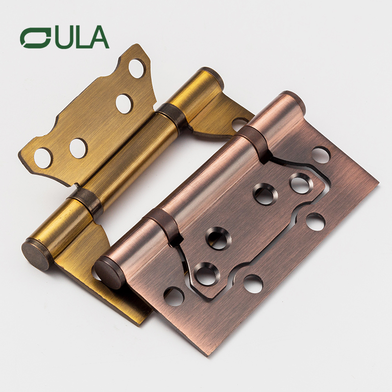 Fábrica de hardware de móveis de 4 polegadas de 4 polegadas de serviço pesado de pão plano de bola plana e dobradiça do armário