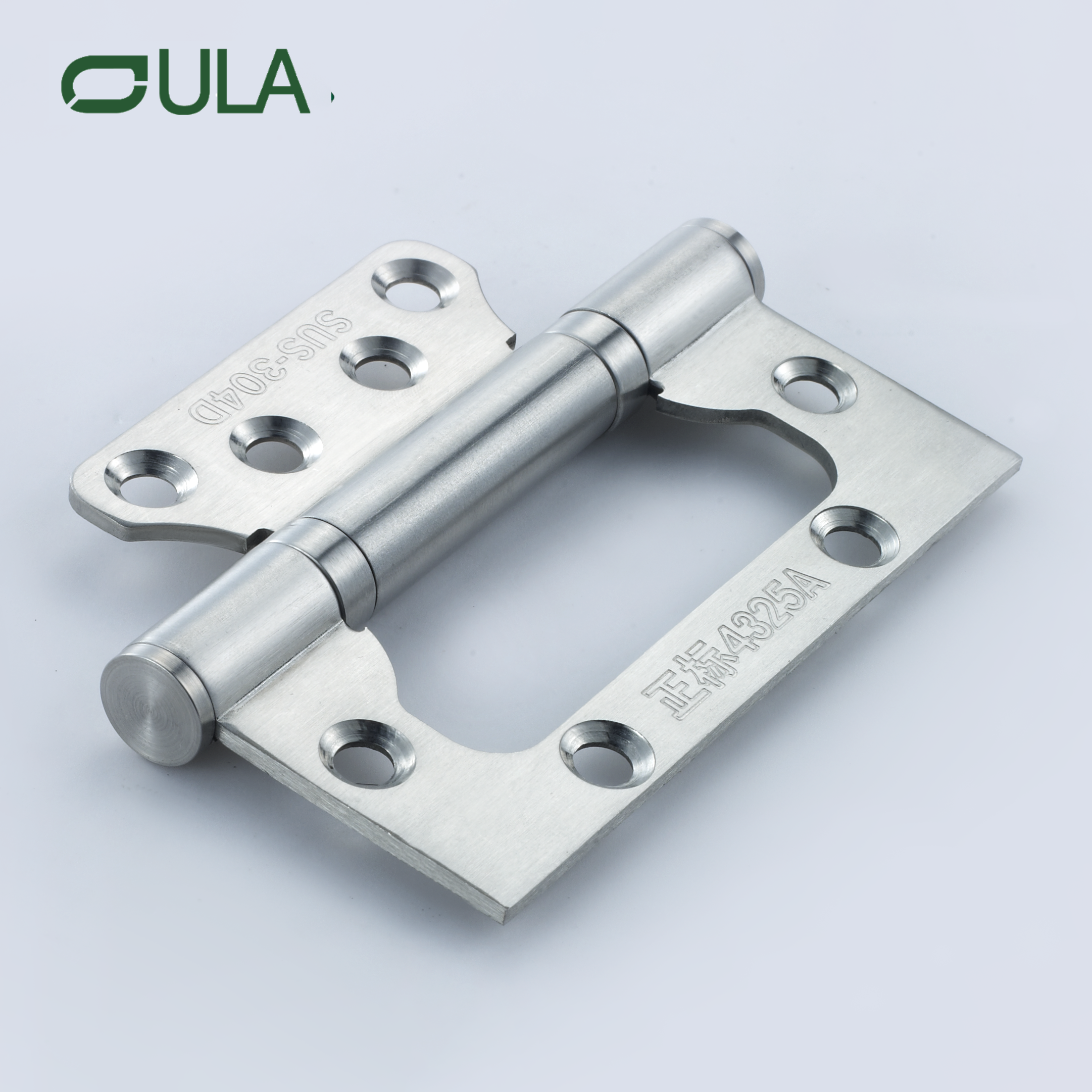 Design moderno por atacado de fábrica de 4 polegadas de 4 polegadas 2,4 mm de aço inoxidável da porta de borboleta nivelada para janelas e portas de hotel de madeira