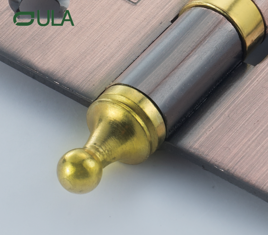 Dobradiça de porta de ferro da cabeça da coroa de 5 polegadas