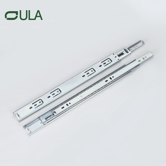 Ooula Furniture Hardware Full Telescópico Gabinete Ferroviário 3 Foldado Rolução Telescópica Roldizador de Corretores Slide da gaveta