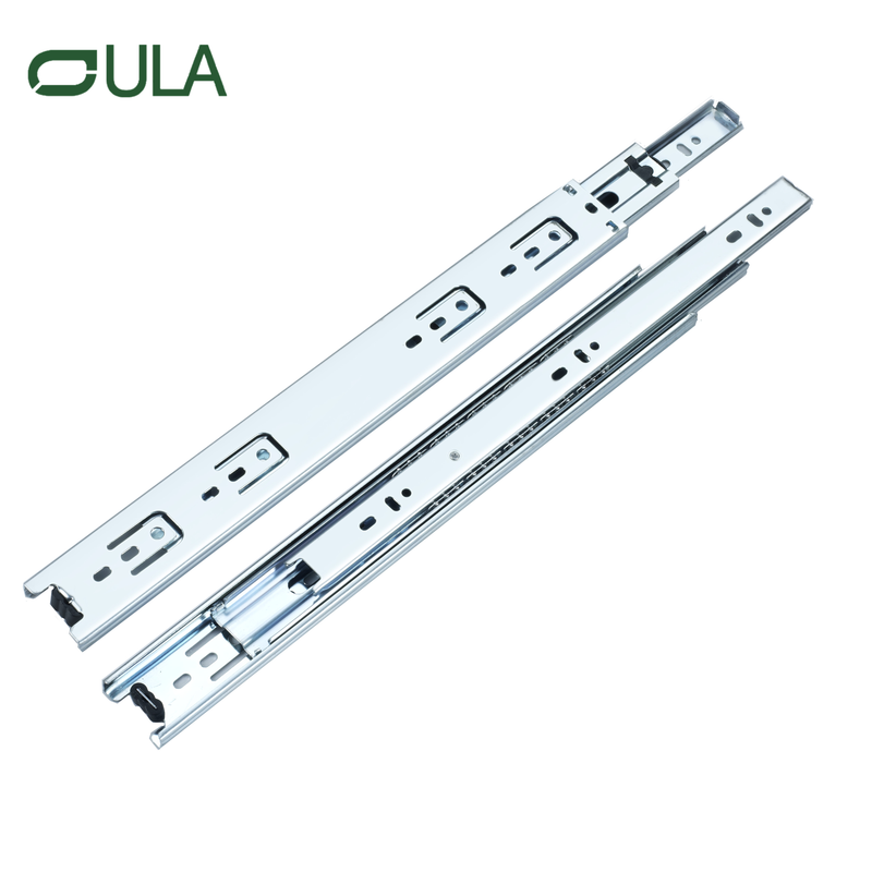 Hot Sale Factory Triple Fold Extension Extensão telescópica rolamento de esferas de zinco Diretor gaveta corredor Slides Rails