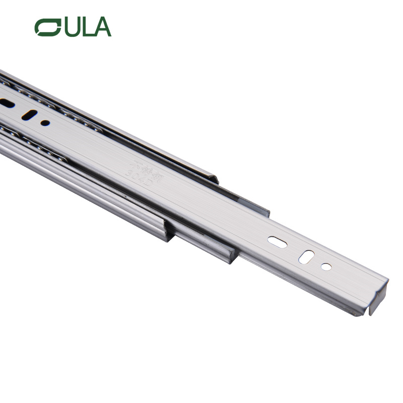 Modern Style Extensão completa Aço inoxidável Slides de gaveta de fechamento macio Lanking de mola dupla deslizando para uso do shopping de cozinha Uso