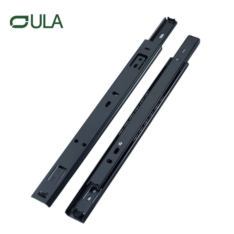 Alta qualidade 27 mm 2 vezes telescópica canal rolamento de esferas de slide Rail Rail Furniture Gabinet Use Warehouse Workshop Hotel