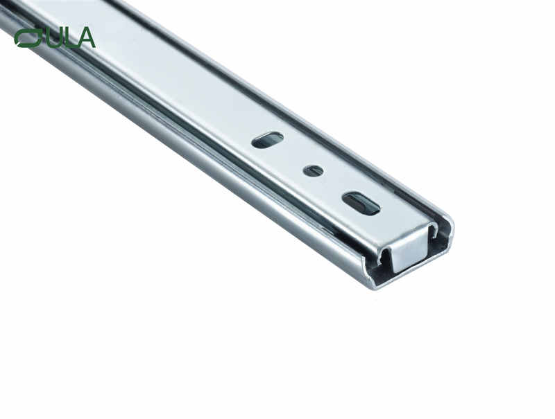 Modern 27mm de gaveta de ferro de 27 mm Rails de deslizamento de alta qualidade móveis de aço hardware de cozinha para refeições 70000 vezes o teste de ciclo rápido