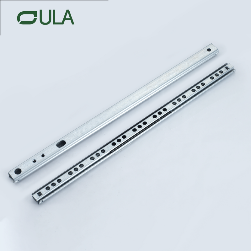 Mini Slide Telescópica de gaveta de canal 17mm 2 garra de descendência para móveis de banheiro de cozinha móveis de banheiro