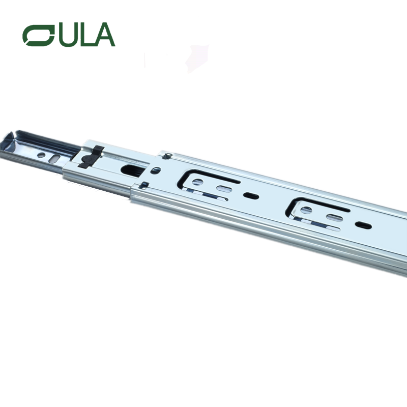 Hot Sale Factory Triple Fold Extension Extensão telescópica rolamento de esferas de zinco Diretor gaveta corredor Slides Rails