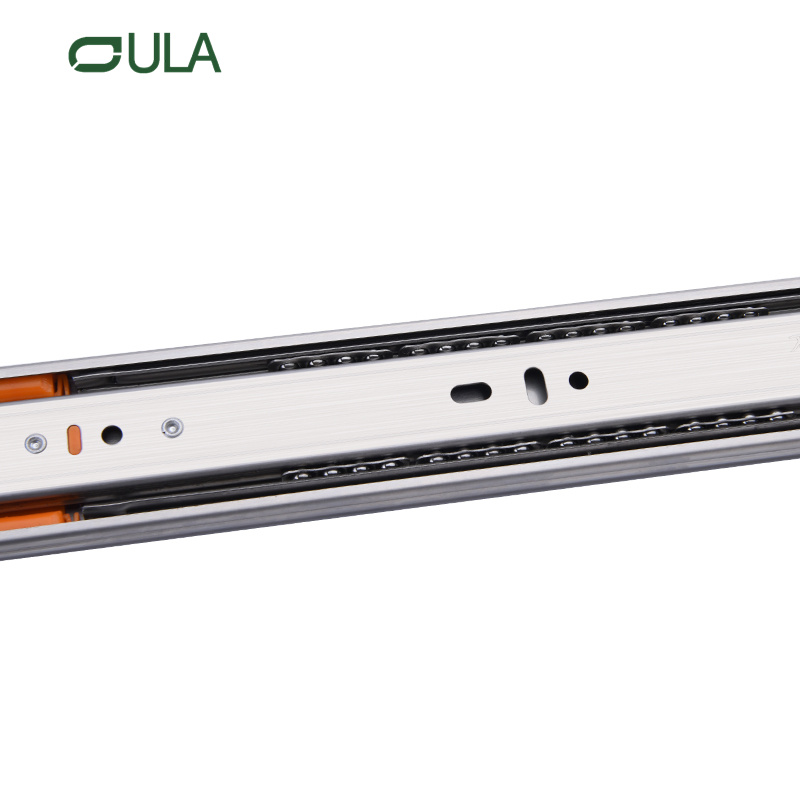 Modern Style Extensão completa Aço inoxidável Slides de gaveta de fechamento macio Lanking de mola dupla deslizando para uso do shopping de cozinha Uso