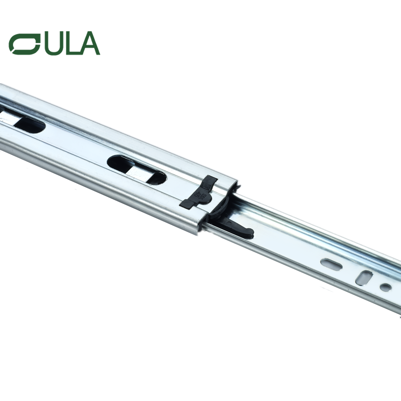 Venda quente de fábrica 45 mm extensão completa 3 vezes acabamento de zinco corrediça de gaveta para serviço pesado