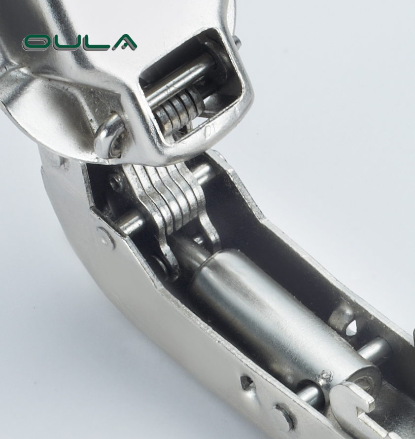 Móveis dependem de 90 graus de ângulo de ângulo mole clipe de ferro próximo em dobradiça hidráulica especial para gabinete