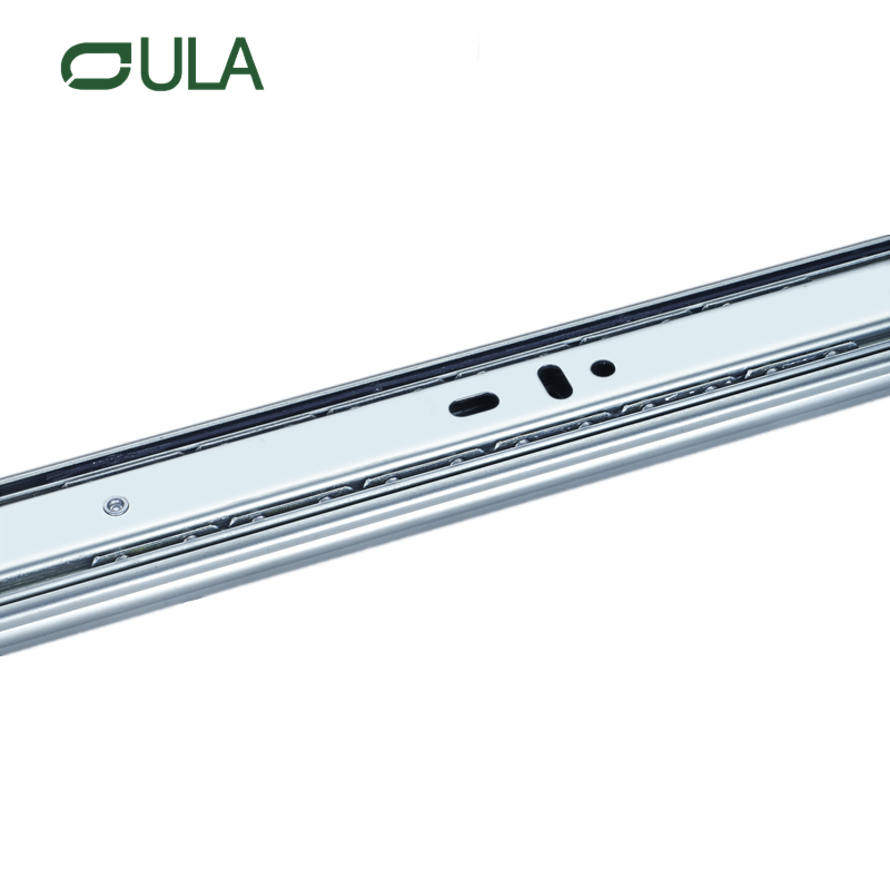 Armário de fabricação de hardware de móveis por atacado 35 mm 3 vezes telescópicos rolamentos de esferas de rolamentos de esferas da gaveta