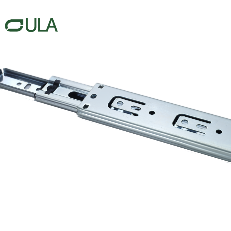 Venda quente de fábrica 45 mm extensão completa 3 vezes acabamento de zinco corrediça de gaveta para serviço pesado