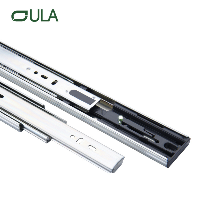 Slide de gaveta de serviço pesado de zinco suave de 45 mm 