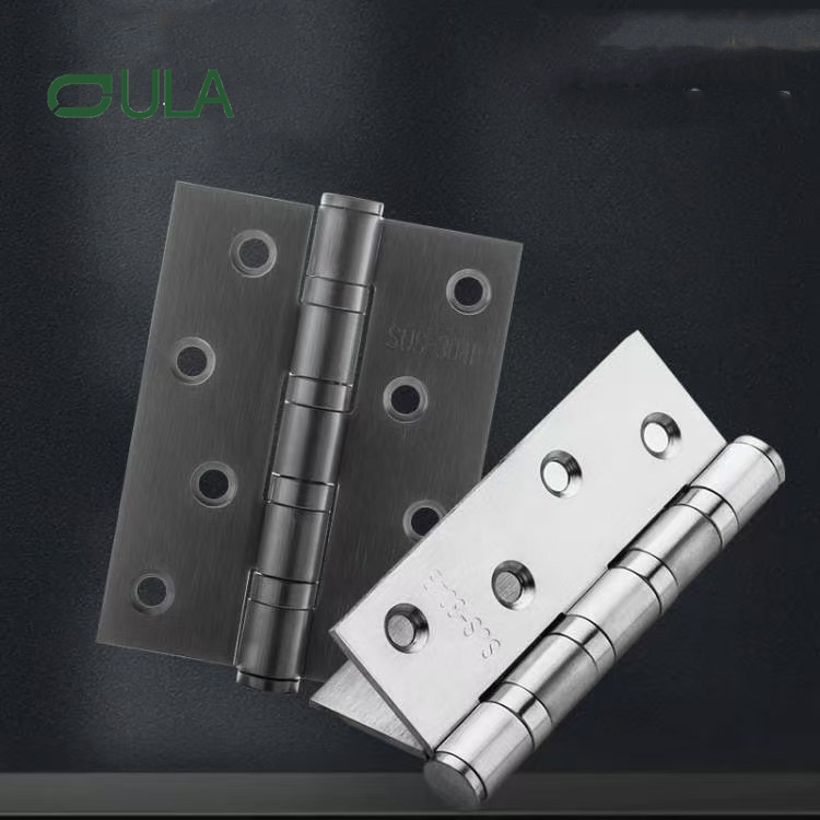 Design moderno Design de 4 polegadas aço inoxidável Móveis da porta Pivô de 3,0 mm de espessura OEM de logotipo personalizado disponível para dobradiças da janela da porta