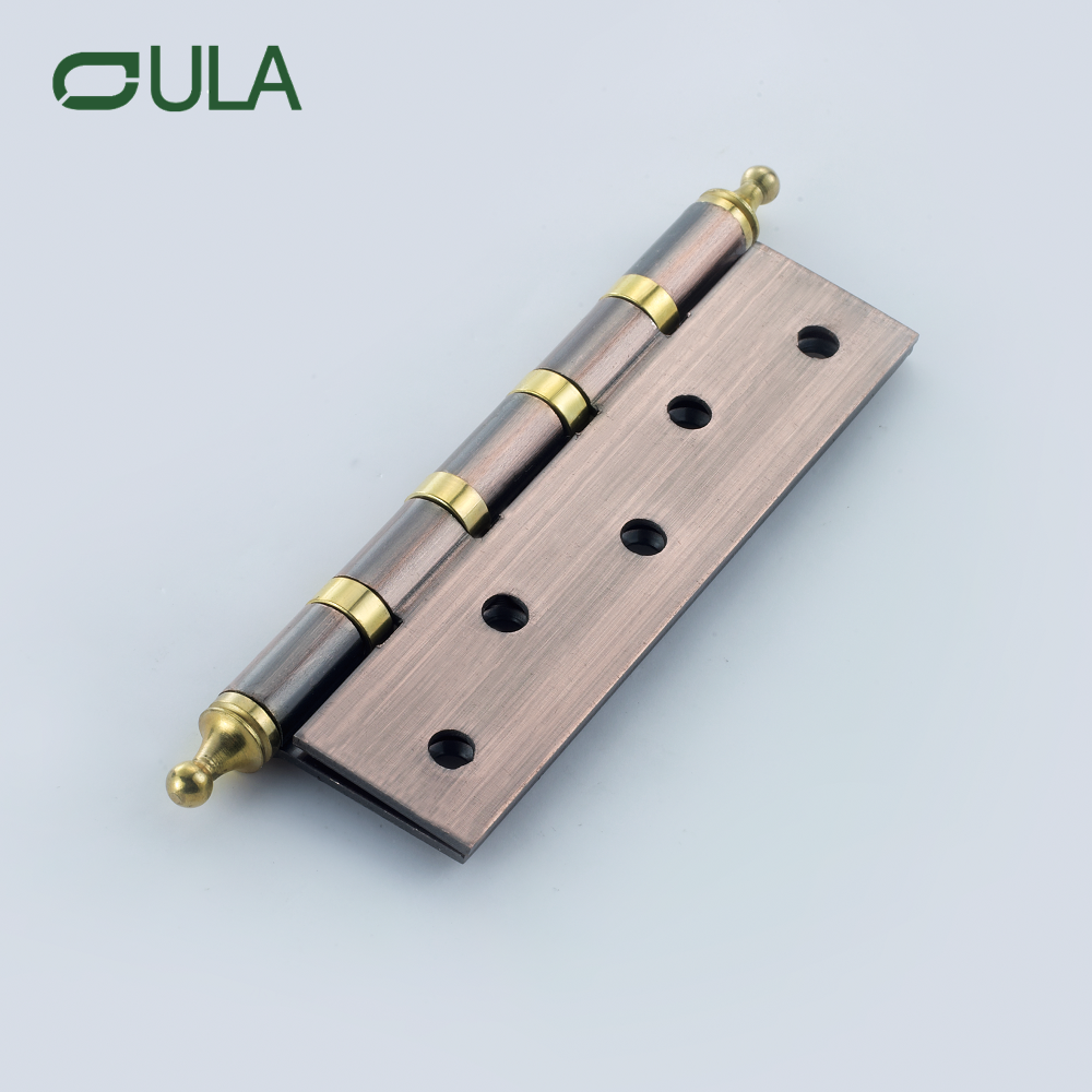 Dobradiça de porta de ferro da cabeça da coroa de 5 polegadas