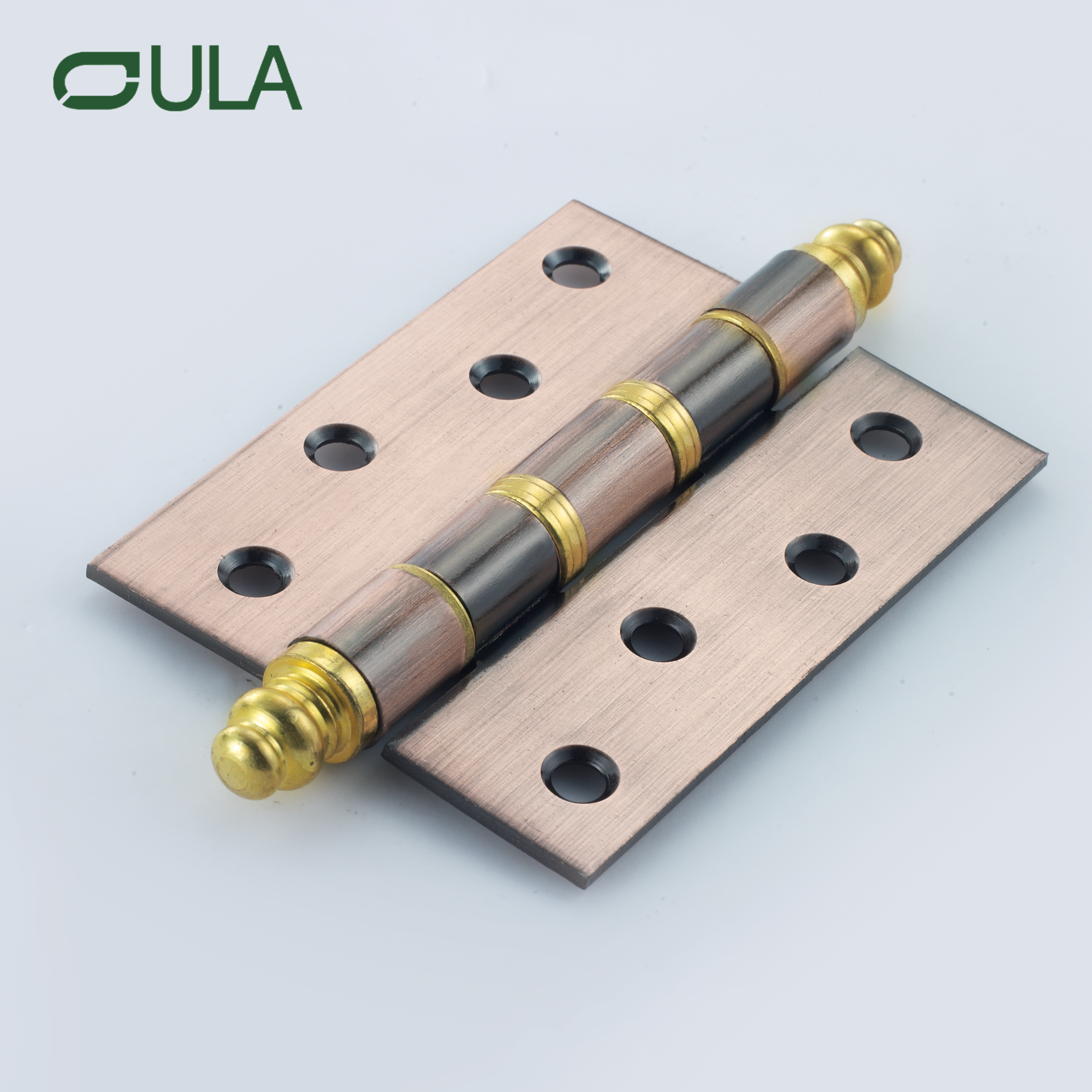 Antigo cobre de cobre de 4 polegadas Big Crown Head Security Rololing Porta de porta Design moderno Janela de ferro Hingle Hotels Factory por atacado