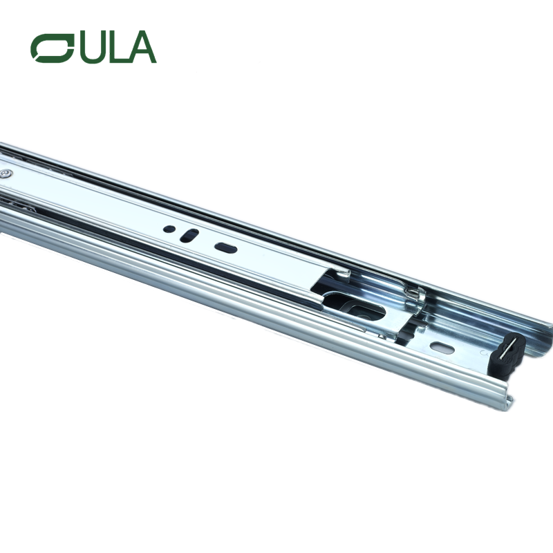 Hot Sale Factory Triple Fold Extension Extensão telescópica rolamento de esferas de zinco Diretor gaveta corredor Slides Rails
