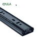 Canal telescópico de hardware de móveis Black acabamento Gaveta corredor Slide 35mm 3 slides de rolamento de esferas para gabinete para gabinete