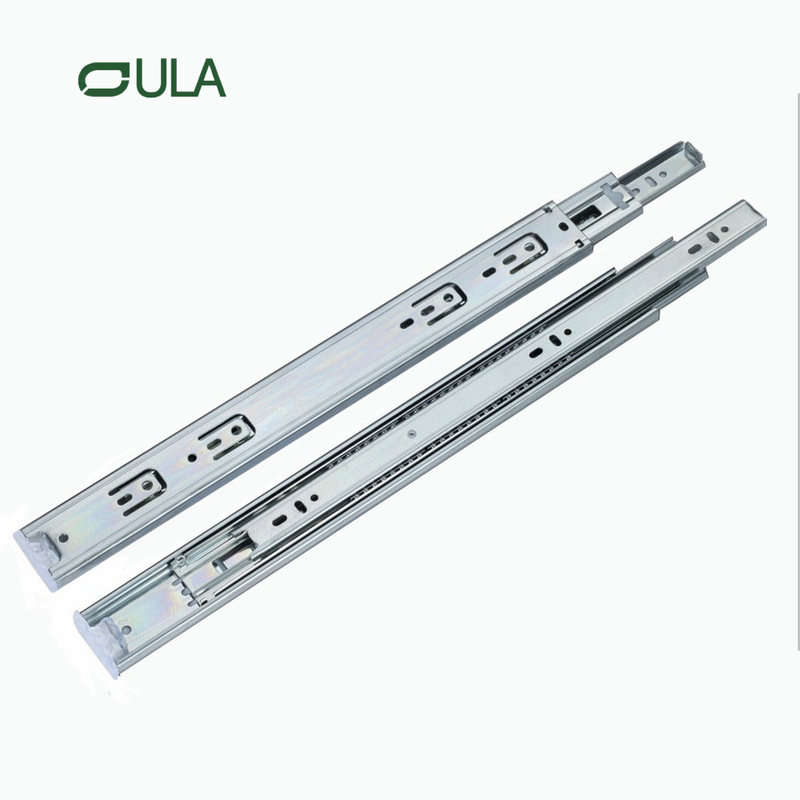 3 Dobrando a gaveta de acabamento de zinco de zinco Rail de gaveta de gaveta sob o Monte Triple Extension Slide por atacado