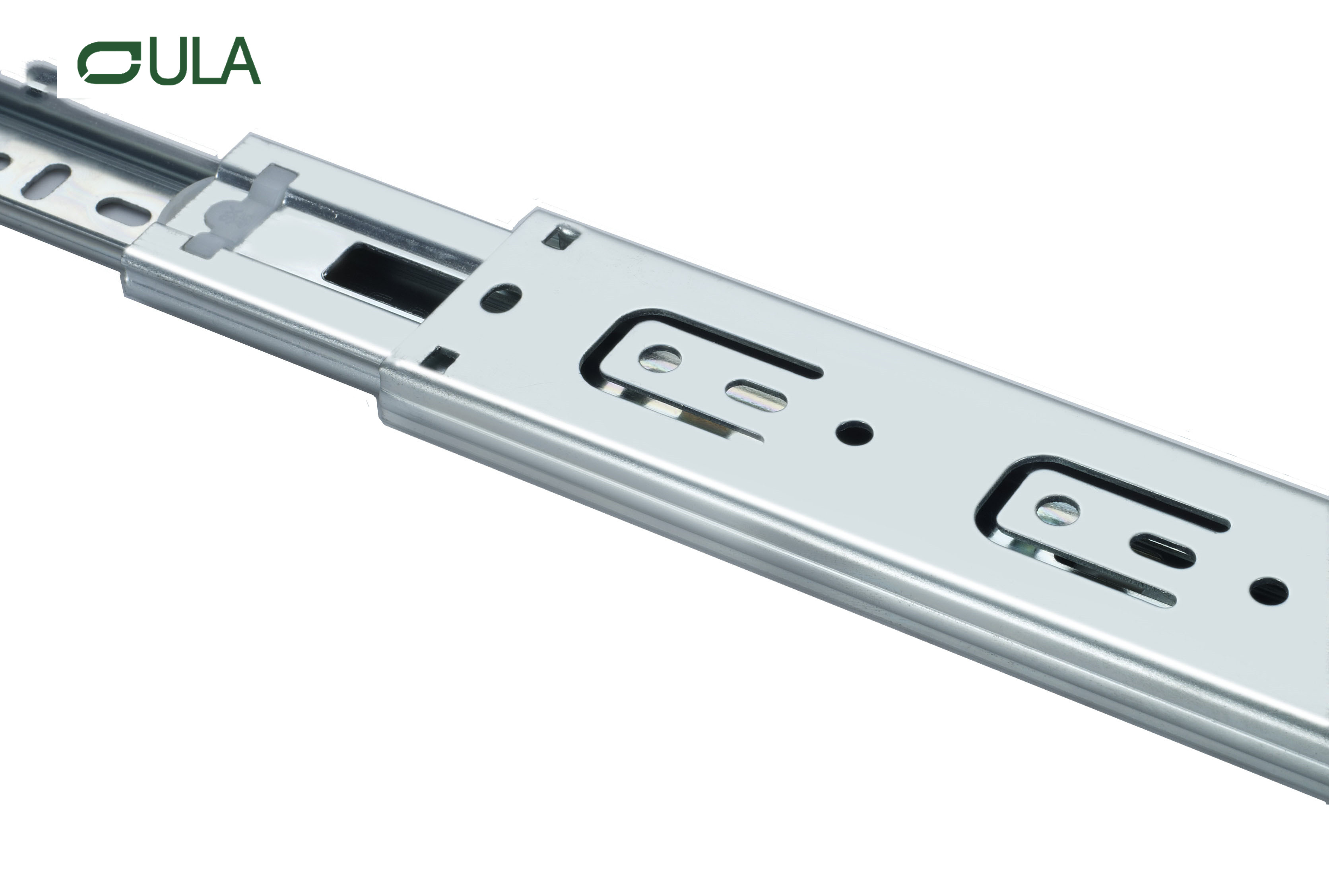 3 Dobrando a gaveta de acabamento de zinco de zinco Rail de gaveta de gaveta sob o Monte Triple Extension Slide por atacado