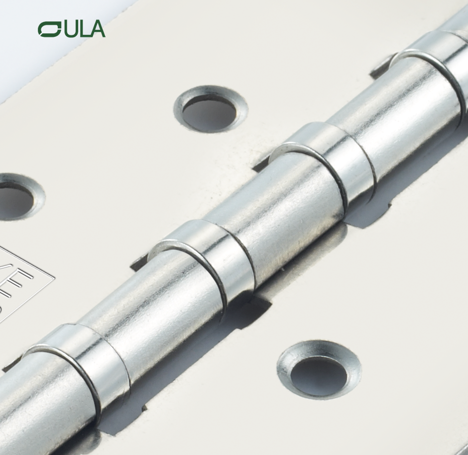 Logotipo OEM de alta qualidade escova de ferro aço de bunda plana porta dobradiça rolamento de esferas mobiliário pivô porta dobradiça janela hotel use moderno