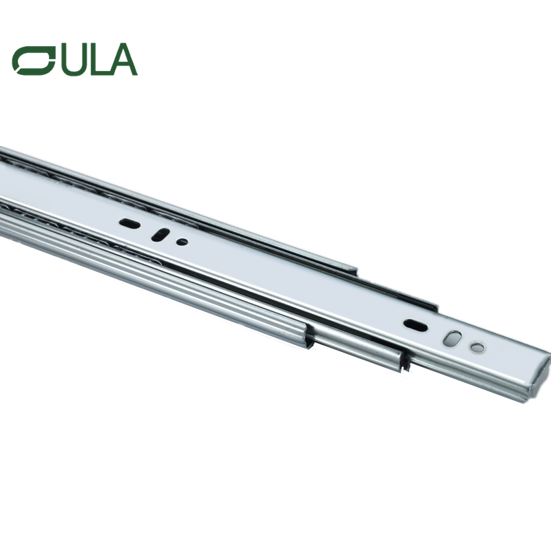 Venda quente de fábrica 45 mm extensão completa 3 vezes acabamento de zinco corrediça de gaveta para serviço pesado