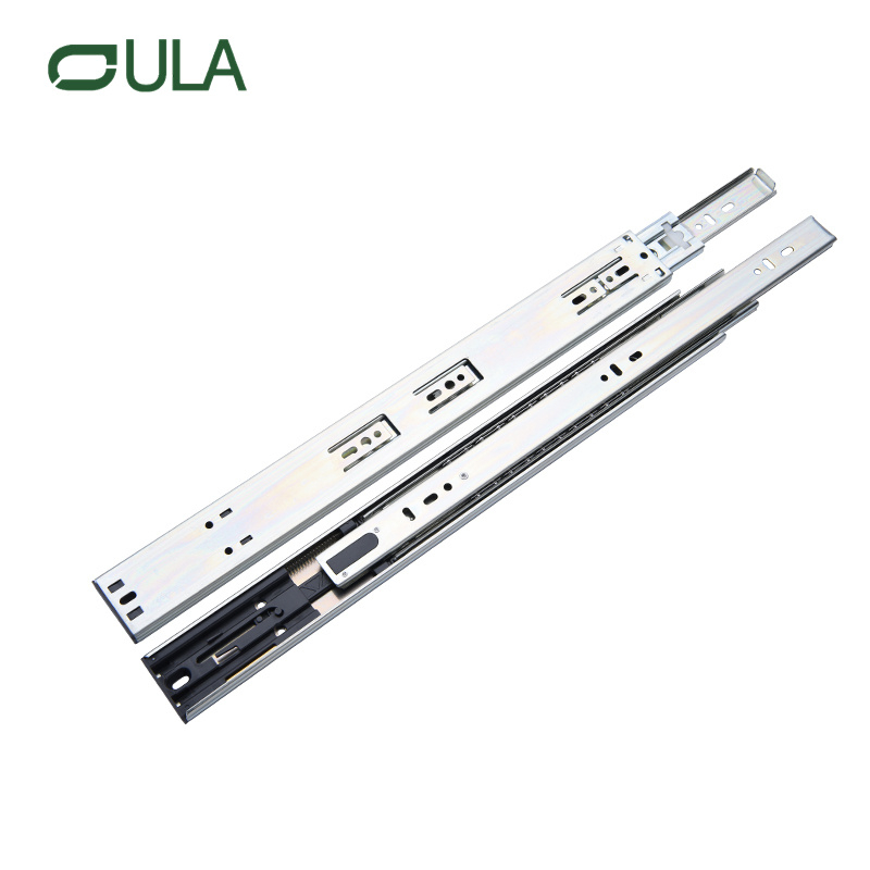 Slide de gaveta de serviço pesado de zinco suave de 45 mm 